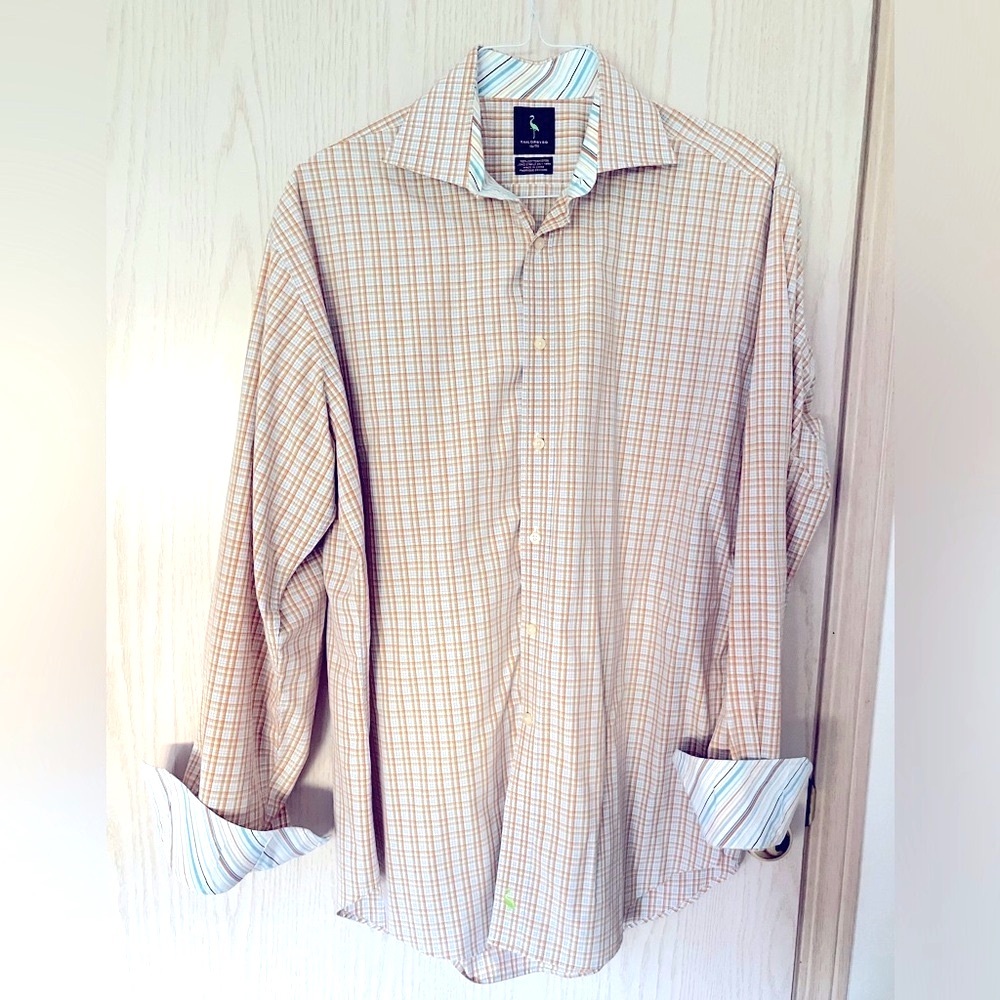 Tailorbyrd Long Sleeve Flip Cuff Cotton Shirt - XL